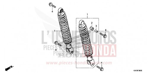 REAR CUSHION NSS300AD de 2013
